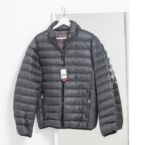 TUMI packable puffer jacket, NWT grey